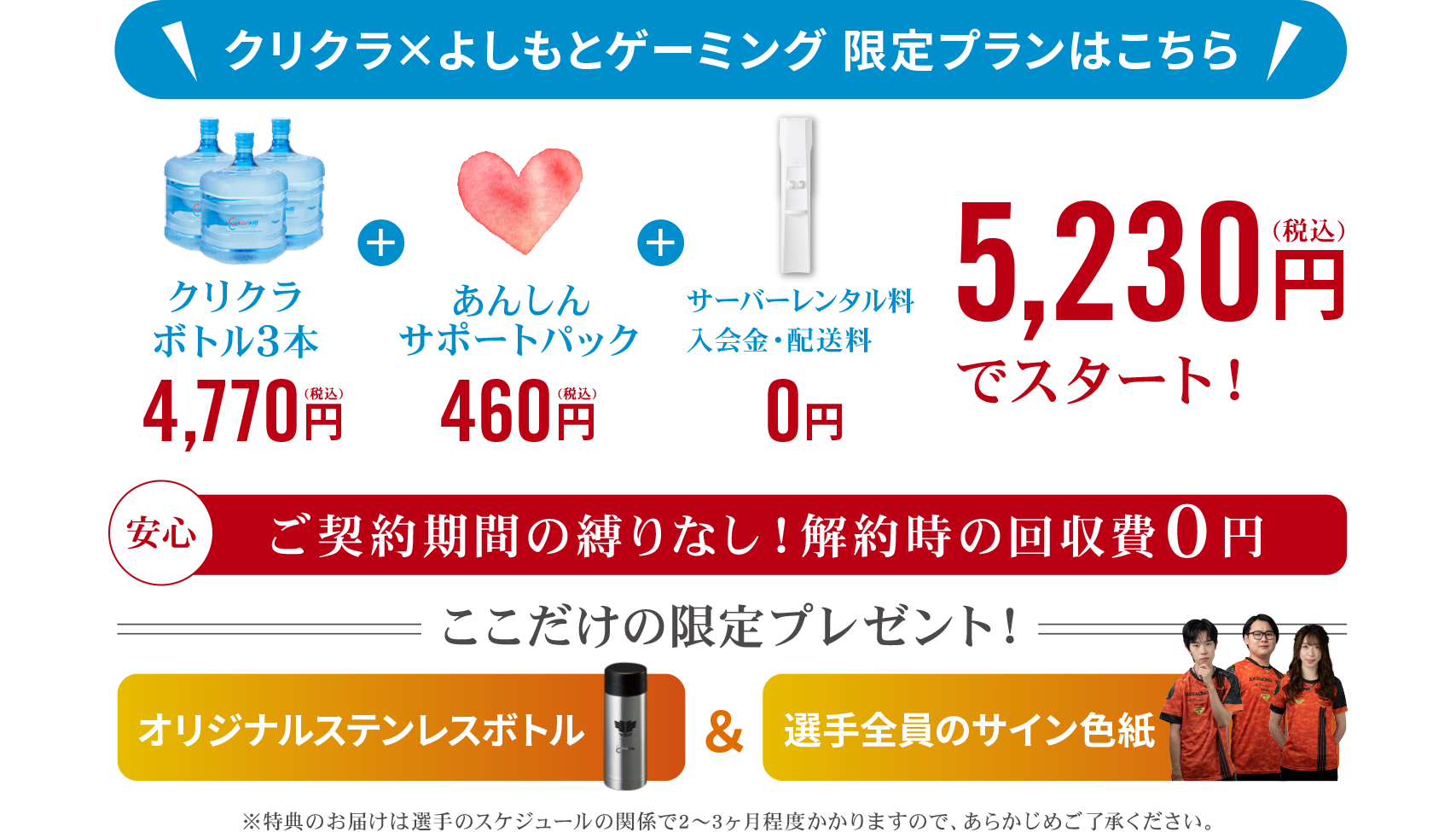 2025年3/31までのお得なプランはこちら！新規ご契約でステンレスボトル＆サイン色紙をプレゼント！