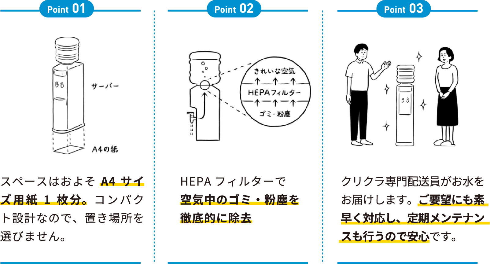 クリクラのサーバーへのこだわりポイント